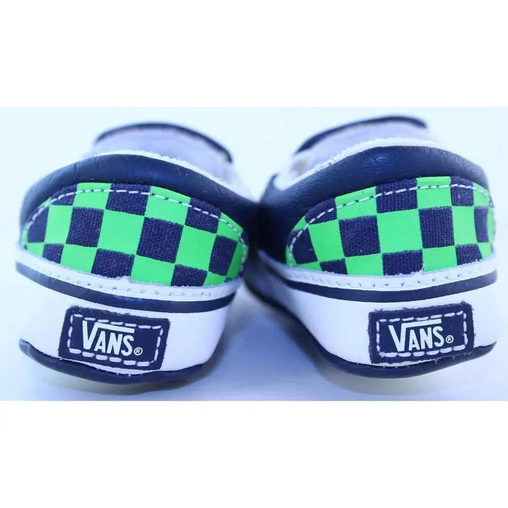 Vans Navy Green Crystal Rhinestone Sneakers Crib 4